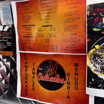 Los Guisados - a menu for a mexican restaurant - Food Trucks Near Me - Bakersfield, California Los Guisados - a menu for a mexican restaurant - Food Trucks Near Me - Bakersfield, California