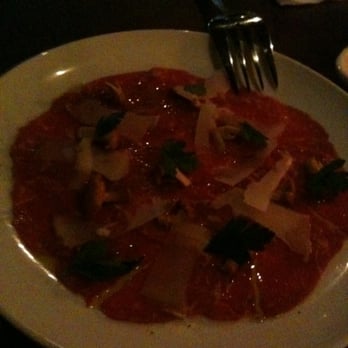 Staple & Fancy - Carpaccio with pickled chantrelle mushrooms - Italian Near Me - Seattle, Washington Staple & Fancy - Carpaccio with pickled chantrelle mushrooms - Italian Near Me - Seattle, Washington