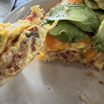 Santa Ynez Valley Breakfast - Avocado, bacon and cheddar omelette - Waffles Near Me - Buellton, California Santa Ynez Valley Breakfast - Avocado, bacon and cheddar omelette - Waffles Near Me - Buellton, California