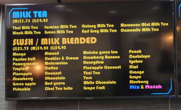 Menu photo 4 Boba King Las Vegas, NV