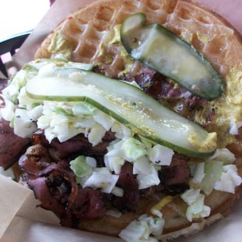 Bruxie - Pastrami on a Waffle - Breakfast & Brunch Near Me - Brea, California