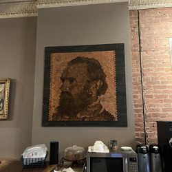 Stonewall Coffee - Stonewall Jackson portrait made out of pennies.