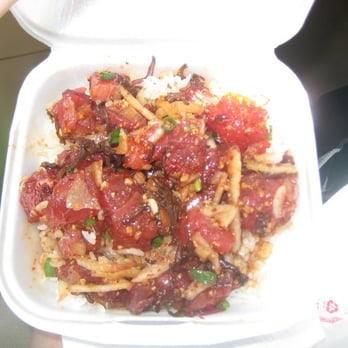 Ono Seafood - Ahi Poke with Rice - Seafood Near Me - Honolulu, Hawaii Ono Seafood - Ahi Poke with Rice - Seafood Near Me - Honolulu, Hawaii