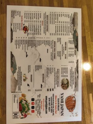 Menu photo 1 Yami Japan Lawrenceville, GA