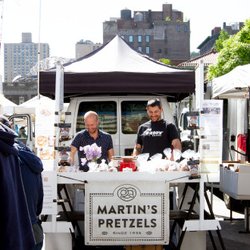 Martin's Pretzels - Pretzel tent at Union Square. Stop in M/W/F/Sa, 8 am - 6 pm  17th Street & Broadway New York, NY 10003
