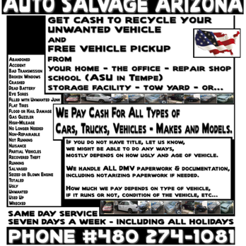 Auto Salvage Az - Junk Removal & Hauling Near Me - Mesa, Arizona