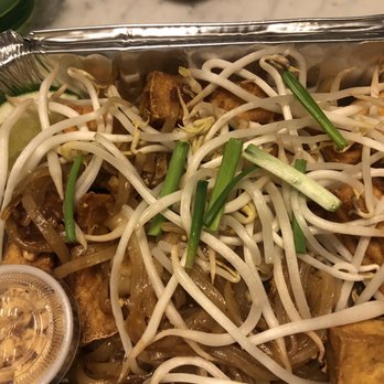 Thailicious Cuisine At Door - Pad Thai - There are noodles under the tofu & veggies - Thai Near Me - Vancouver, British Columbia Thailicious Cuisine At Door - Pad Thai - There are noodles under the tofu & veggies - Thai Near Me - Vancouver, British Columbia