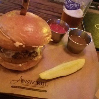 The Ainsworth - French Onion Burger yummm - Sports Bars Near Me - Hoboken, New Jersey The Ainsworth - French Onion Burger yummm - Sports Bars Near Me - Hoboken, New Jersey