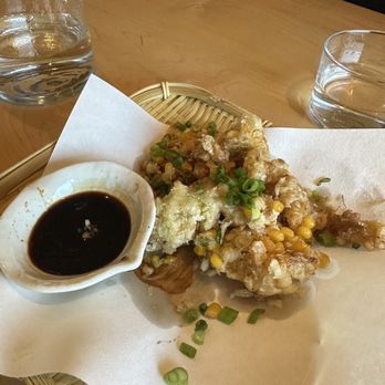 izanami - Corn tempura - Tapas/Small Plates Near Me - Santa Fe, New Mexico