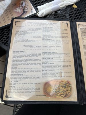 Menu photo 2 Casa Mexico Boise, ID