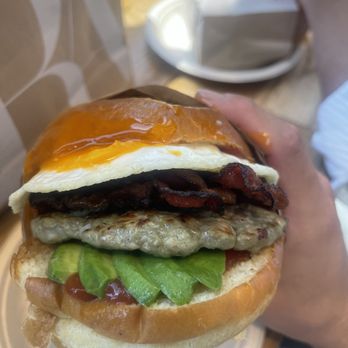 Eggslut - Bacon, Egg & Cheese w cado - Breakfast & Brunch Near Me - Los Angeles, California