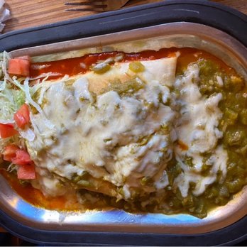 Tomasita's - Carne Adovada Stuffed Sopaipilla - New Mexican Cuisine Near Me - Santa Fe, New Mexico