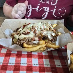 Flavor Queen’s Kitchen - Loaded fries Philly Steak