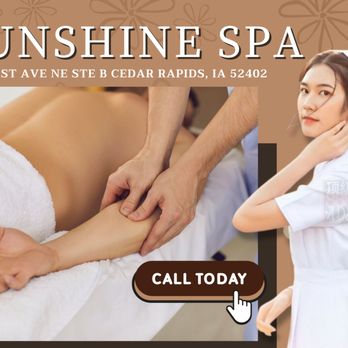 Sunshine Spa - Massage Near Me - Cedar Rapids, Iowa