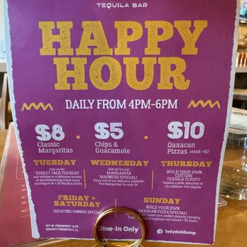 Lady Dahlia Tequila Bar - Happy Hour Specials - Bars Near Me - Mount Prospect, Illinois