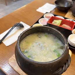 Congee with pork and century egg Congee with pork and century egg