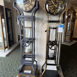 Chicago Clock Company - Hourglass floor clocks