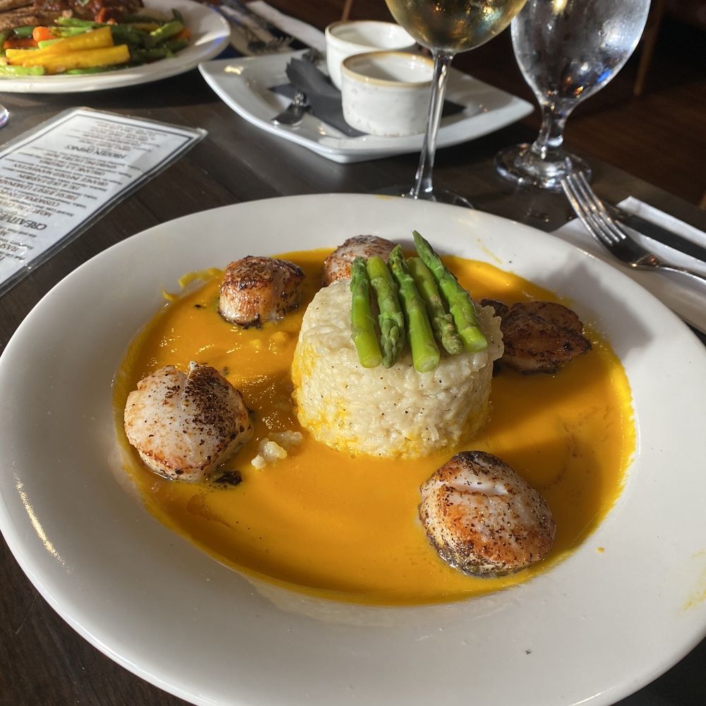 Rustica Lounge Bar & Restaurant - Scallops with herb risotto - Italian Near Me - Cliffside Park, New Jersey Rustica Lounge Bar & Restaurant - Scallops with herb risotto - Italian Near Me - Cliffside Park, New Jersey