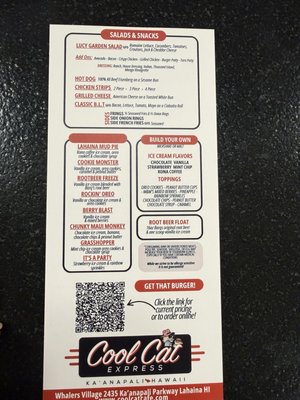 Menu photo 2 Cool Cat Express Lahaina, HI