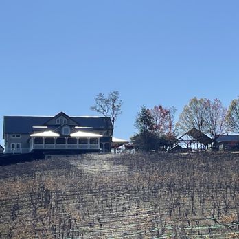 Frogtown - Frogtown Winery sits atop a hill with their vineyards below. - Wineries Near Me - Dahlonega, Georgia