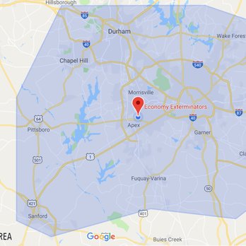 Economy Exterminators - Our service area covers the Triangle and surrounding areas - Pest Control Near Me - Apex, North Carolina