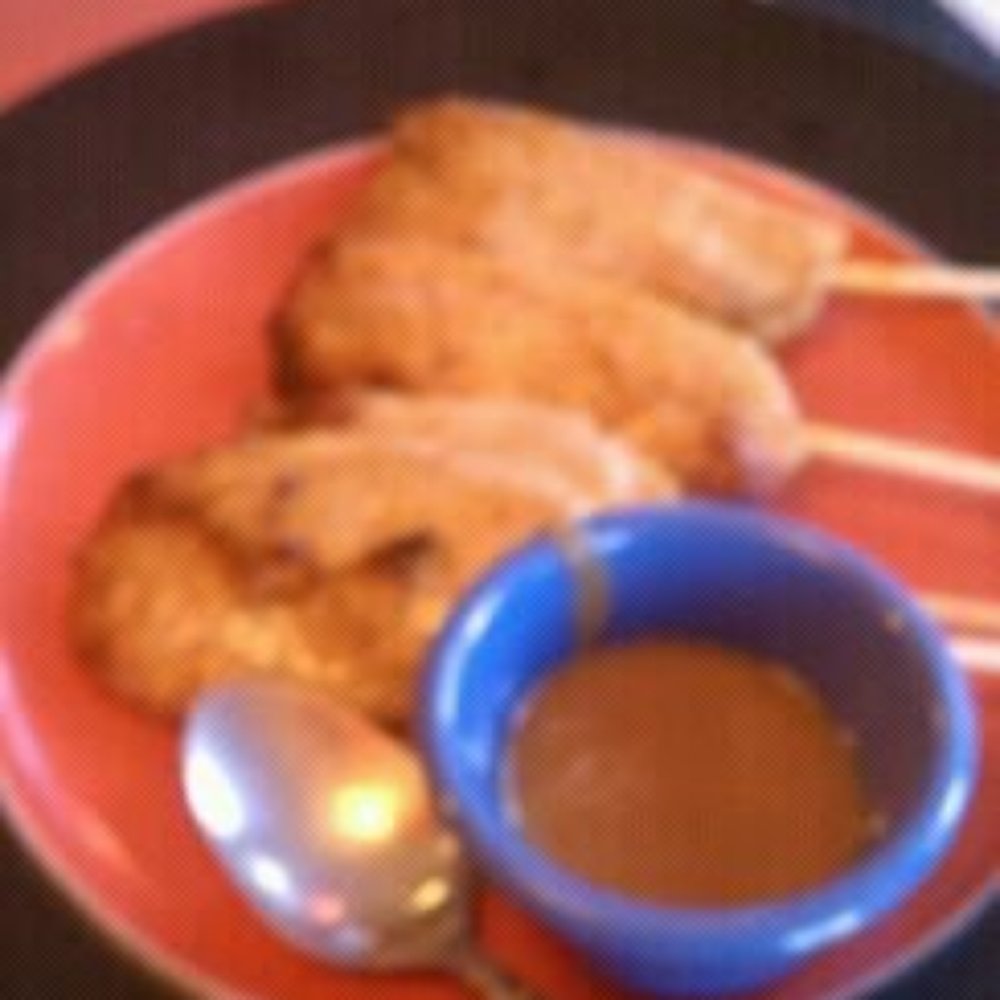 Chicken satay! Chicken satay!