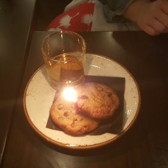Woodblock - Cookies and bourbon complete with birthday candle. - Cocktail Bars Near Me - Redmond, Washington