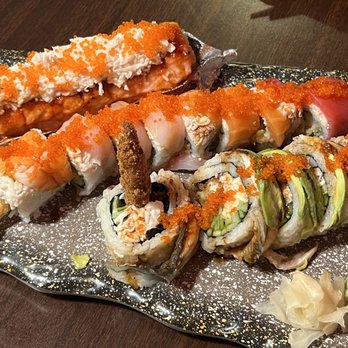 Yo Sushi - a variety of sushi on a platter - Sushi Bars Near Me - Alameda, California Yo Sushi - a variety of sushi on a platter - Sushi Bars Near Me - Alameda, California