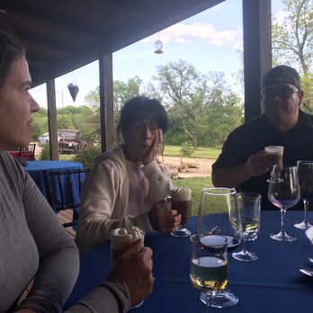 Circle S Ranch & Country Inn - Enjoying dessert & drinks on the porch - Bed & Breakfast Near Me - Lawrence, Kansas
