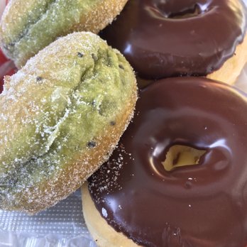 Cafe Dulce - Green tea and chocolate cream donuts. - Coffee & Tea Near Me - Los Angeles, California