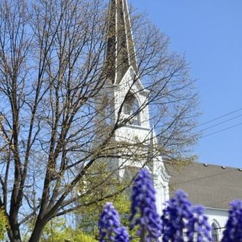 Lilacia Park - Grape hyacinth with the church steeple - Parks Near Me - Lombard, Illinois Lilacia Park - Grape hyacinth with the church steeple - Parks Near Me - Lombard, Illinois
