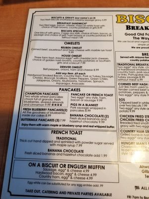 Menu photo 7 Biscuits Phoenix, AZ