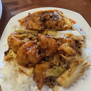 Frying Lemon Fish - shrimp in spicey brown gravy - Seafood Near Me - Everett, Washington Frying Lemon Fish - shrimp in spicey brown gravy - Seafood Near Me - Everett, Washington