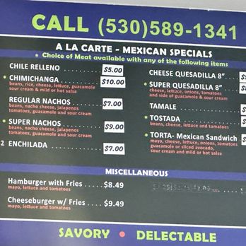 Oroville Tacos - Menu - Mexican Near Me - Oroville, California Oroville Tacos - Menu - Mexican Near Me - Oroville, California