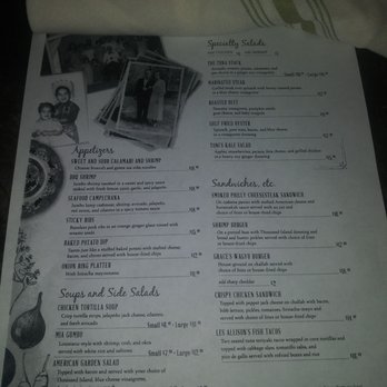 Grace's - The menu - American Near Me - Houston, Texas