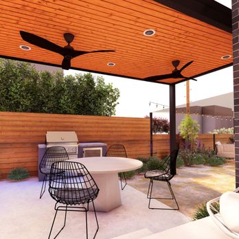 Terra Dura Landscapes - 3D Landscape Rendering of Aluminum pergola in South Austin Home- 78704 - Landscaping Near Me - Austin, Texas Terra Dura Landscapes - 3D Landscape Rendering of Aluminum pergola in South Austin Home- 78704 - Landscaping Near Me - Austin, Texas