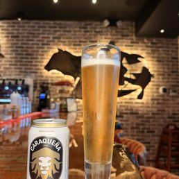 A great beer from Venezuela served at El Churrascaso A great beer from Venezuela served at El Churrascaso