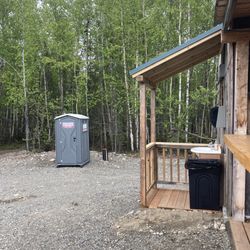 My Mom's Thai Tastes Talkeetna - Outside- including a real sink off the side of the building
