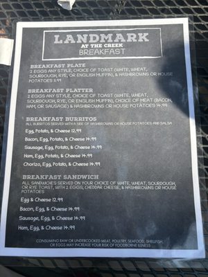 Menu photo 1 Landmark at The Creek Payson, AZ