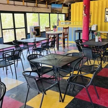 Pie Box - Exterior dining area, it's kind of inside but not air conditioned so feels like outside... Today it was 106! - Desserts Near Me - Black Canyon City, Arizona Pie Box - Exterior dining area, it's kind of inside but not air conditioned so feels like outside... Today it was 106! - Desserts Near Me - Black Canyon City, Arizona