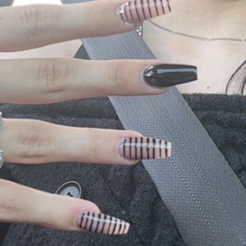 Pro Nails - what i recieved after asking for them to re-do - Nail Salons Near Me - Jackson, Tennessee Pro Nails - what i recieved after asking for them to re-do - Nail Salons Near Me - Jackson, Tennessee