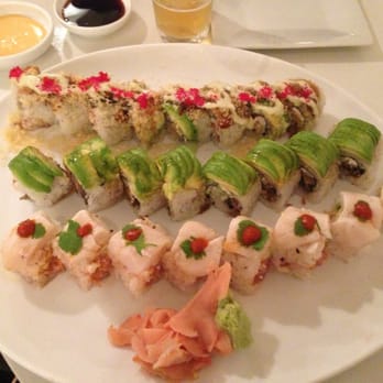 Friends Sushi - Friends roll(the best). Caterpillar toll(too crunchy). Devil...(better if you remove the fish from the top) - Sushi Bars Near Me - Chicago, Illinois