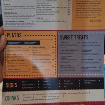 Calaca Mamas Cantina - Heres some menu options - Mexican Near Me - Anaheim, California