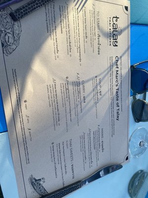 Menu photo 1 Talay Thai Kitchen Laguna Beach, CA