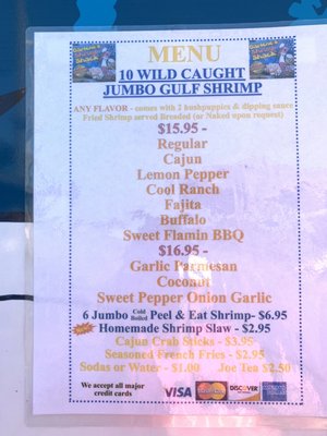 Menu photo 2 Darlene's Shrimp Shack Galveston, TX Menu photo 2 Darlene's Shrimp Shack Galveston, TX