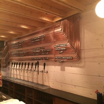 Good Robot Brewing - Their menu is on beautiful copper pipes! Love! - Breweries Near Me - Halifax, Nova Scotia Good Robot Brewing - Their menu is on beautiful copper pipes! Love! - Breweries Near Me - Halifax, Nova Scotia