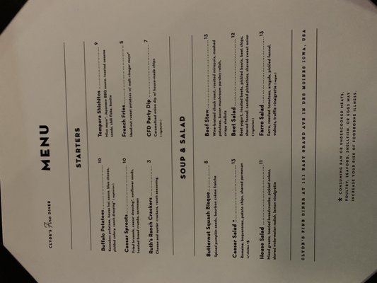 Menu photo 8 Clyde's Fine Diner Des Moines, IA Menu photo 8 Clyde's Fine Diner Des Moines, IA
