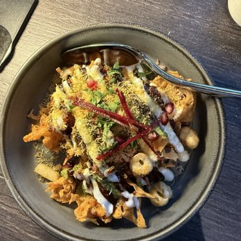 Mumbai Central - Fried lotus root chaat - Indian Near Me - Falls Church, Virginia