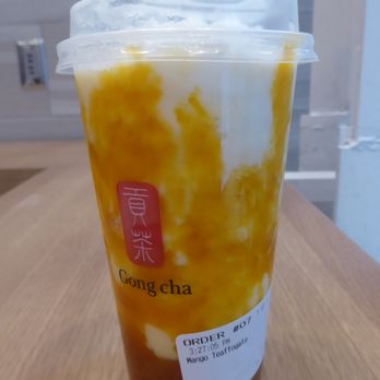Gong Cha - PICTURE SHOT OF MY YUMMY MANGO TEAFFOGATO 11/14/18 - Bubble Tea Near Me - San Francisco, California