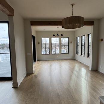 A1 Supreme Clean - Look at these gorgeous wood floors and windows after a post construction clean - Home Cleaning Near Me
